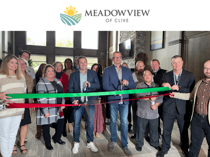 More than 250 people came together in Clive, IA, for Assisted Living and Independent Living Meadowview of Clive's grand opening on Thursday, Oct. 12, 2023.