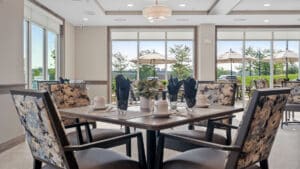 Dining Room at Meadowview Independent Living Assisted Living, Clive IA