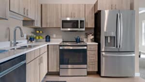 Full Sized Kitchen Modern Appliances, Meadowview Independent Living Assisted Living, Clive IA